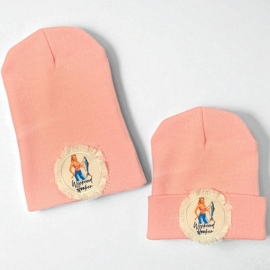 Weekend Hooker Pink Fishing Beanie