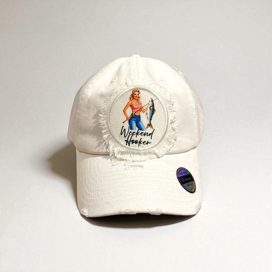 Blonde Weekend Hooker Hat, White