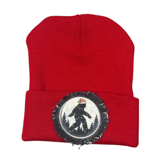 Bigfoot Christmas Beanie Skull Cap