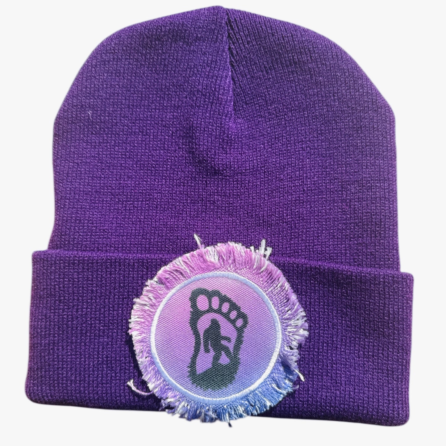 Sasquatch Bigfoot Beanie Purple