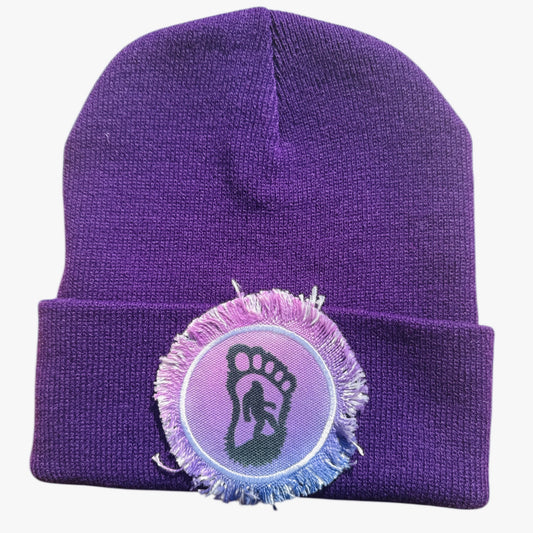 Sasquatch Bigfoot Beanie Purple