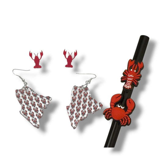 Lobster Crab Gift Maine Set