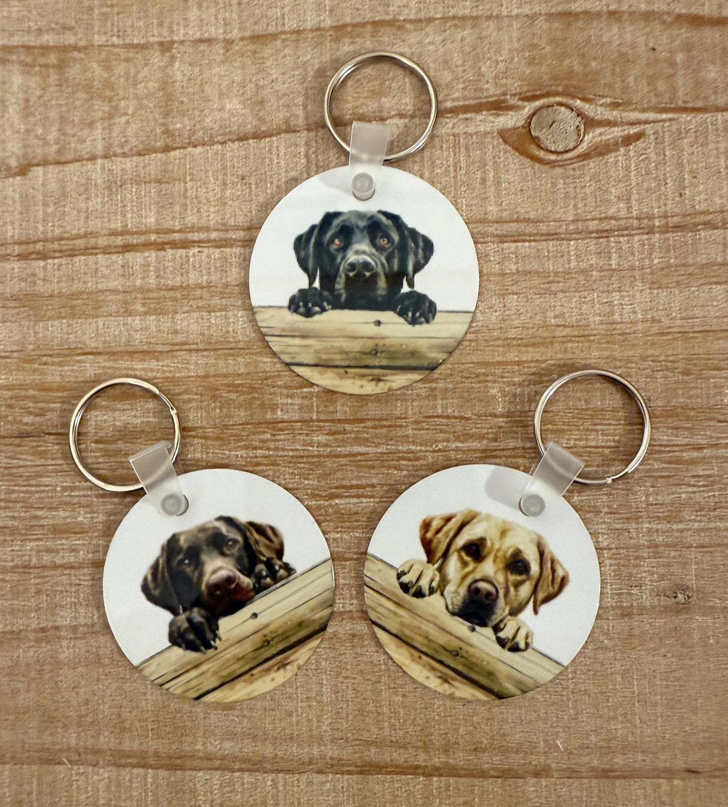 Labrador Dog Mom/Dad Gift Set: Aluminum Keychain & Straw Toppers