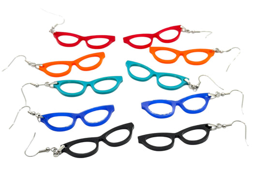 Mini Glasses Earrings, Specticles Frames Hypoallergenic