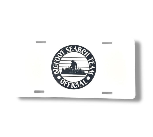 Sasquatch Bigfoot Search Team License Plate