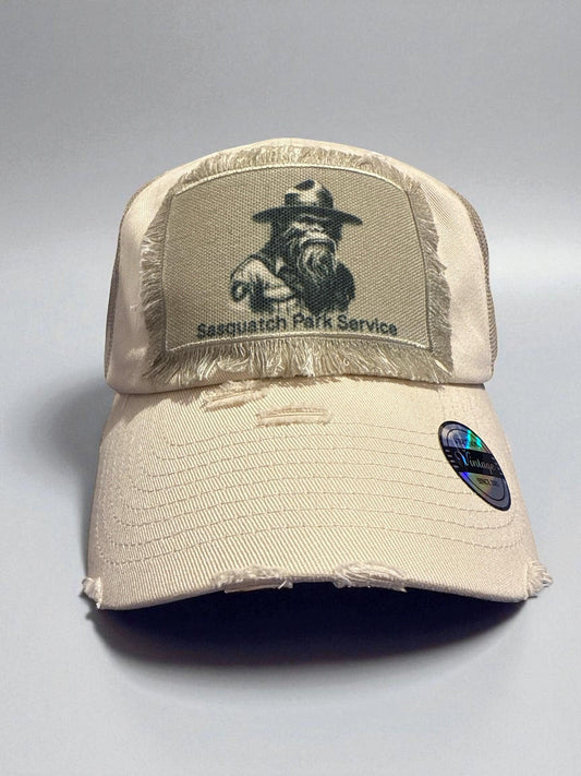 Sasquatch Ranger Bigfoot Camping Hat Cap