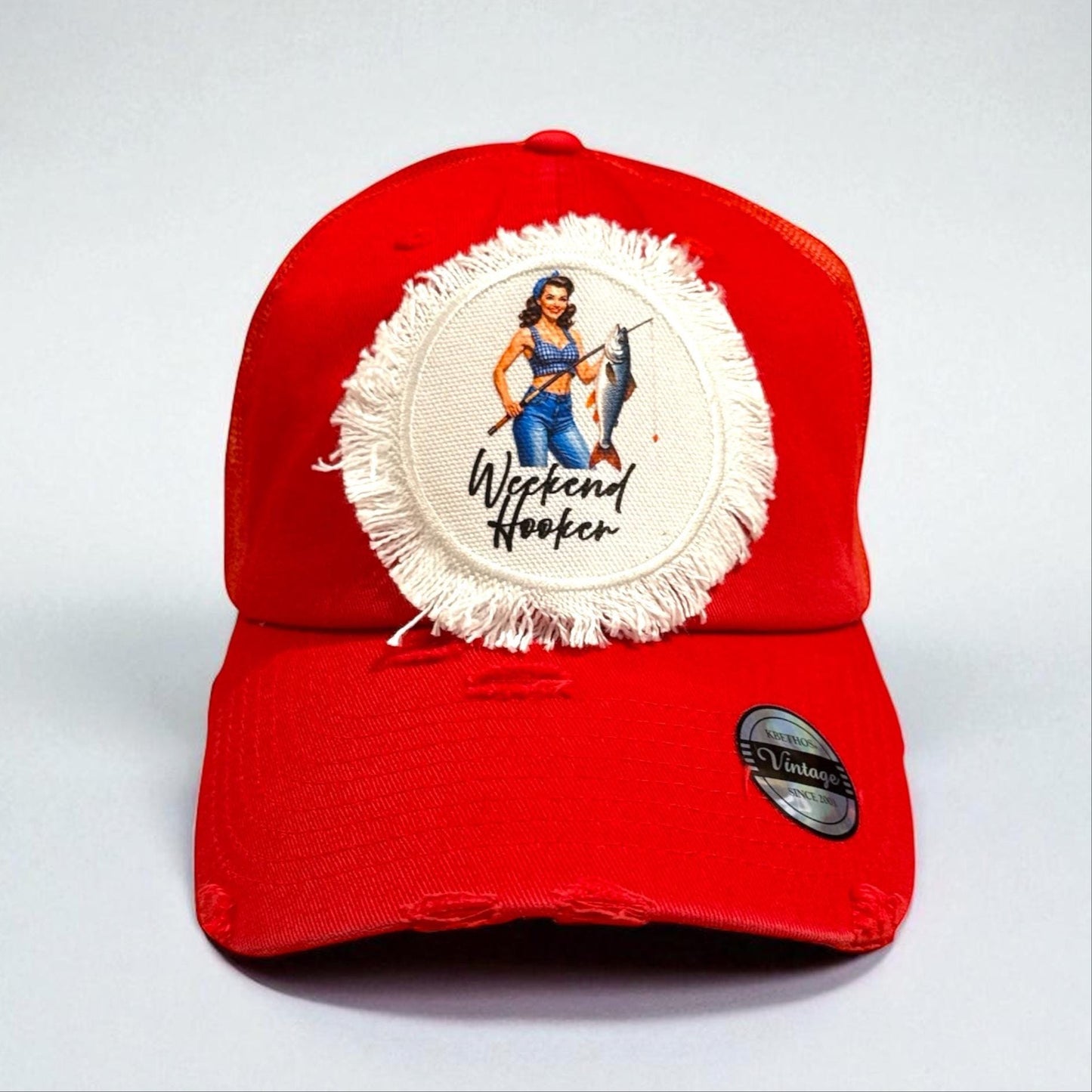 Weekend Hooker Hat Cap Fishing Blonde Brunette cap