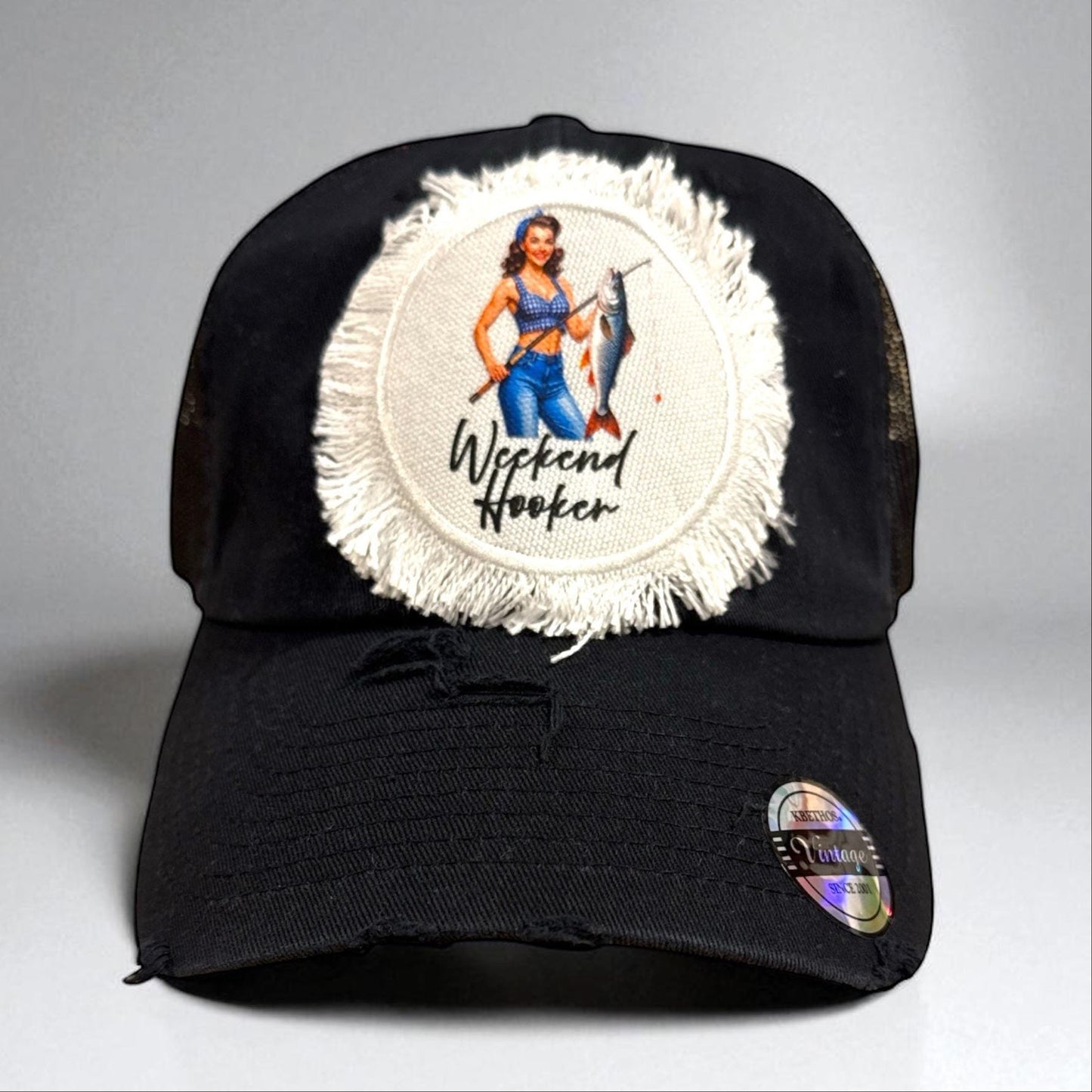 Weekend Hooker Hat Cap Fishing Blonde Brunette cap