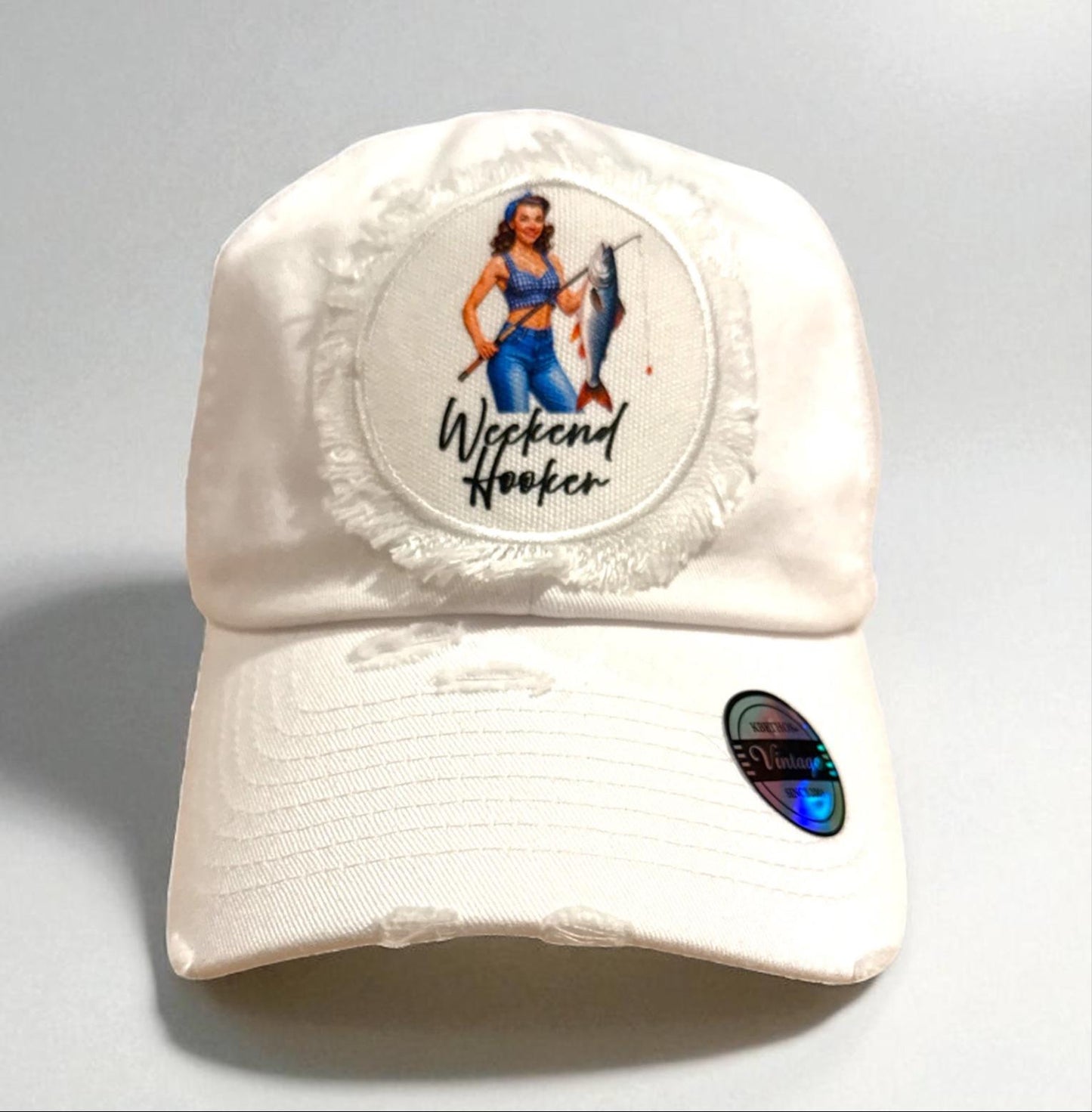 Weekend Hooker Hat Cap Fishing Blonde Brunette cap