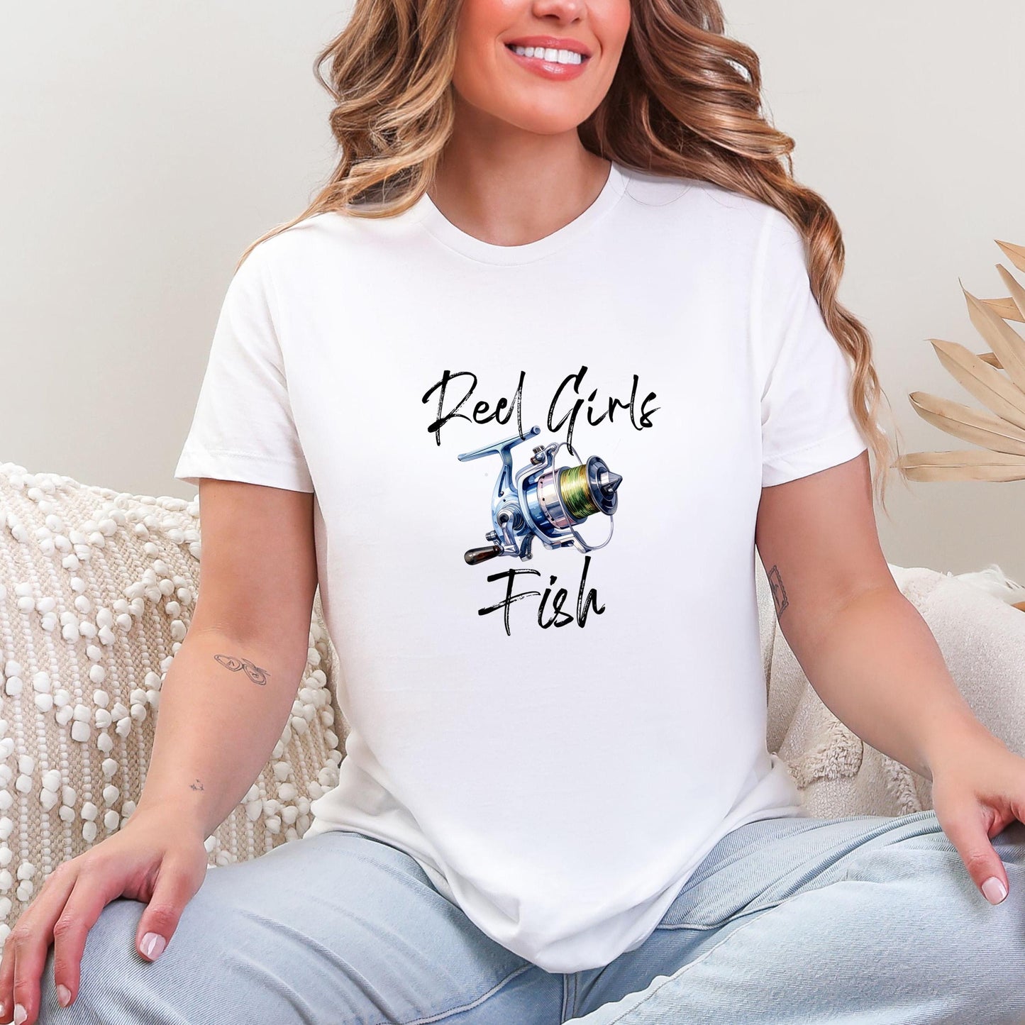 Reel Girls Fish Ladies Fishing Tee T-shirt