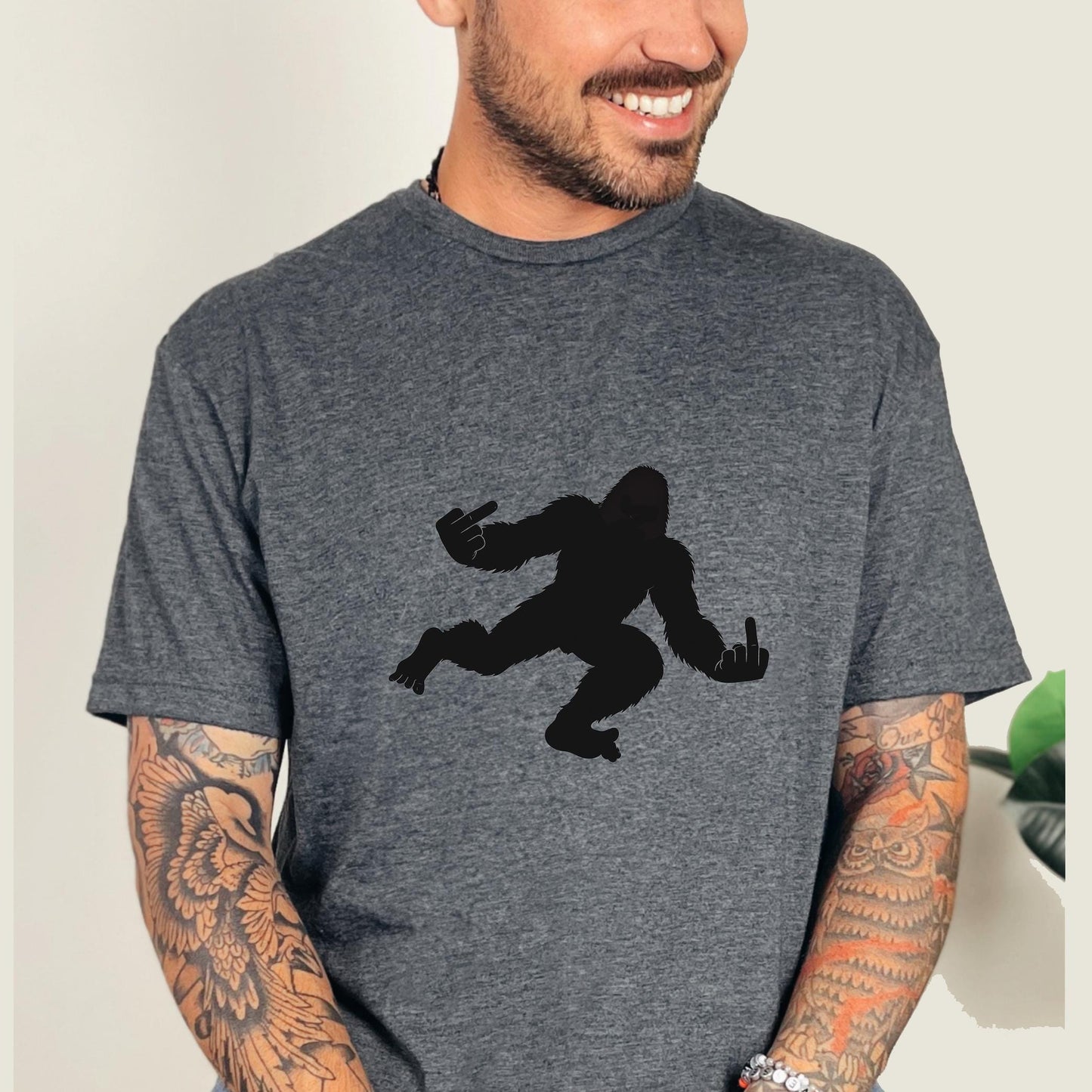 CLEARANCE FAFO Bigfoot Tee: Comfort Colors Graphic T-Shirt UNISEX Middle Finger