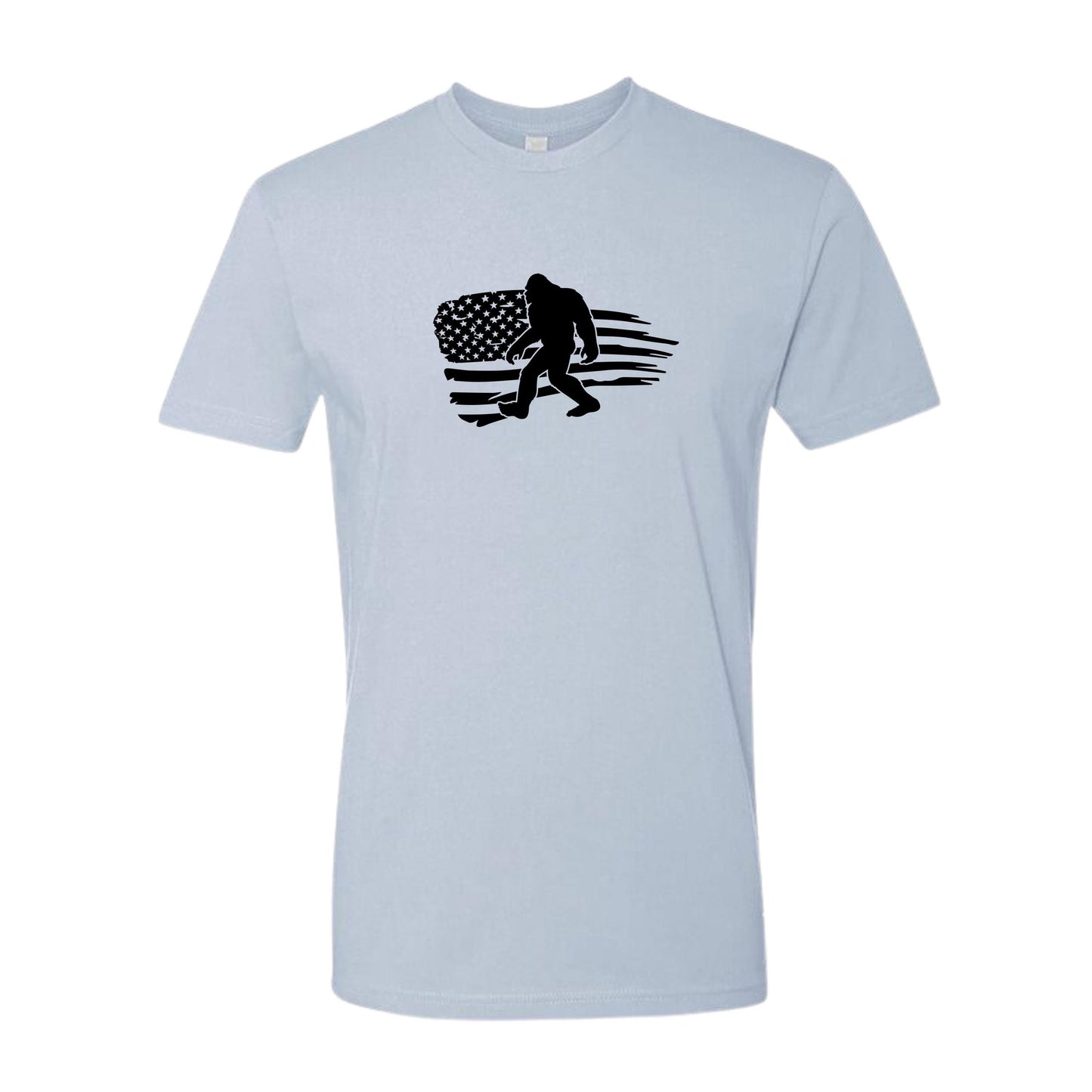 Bigfoot American Flag, America,  Unisex Tshirt, Tee, Sasquatch, Bigfoot