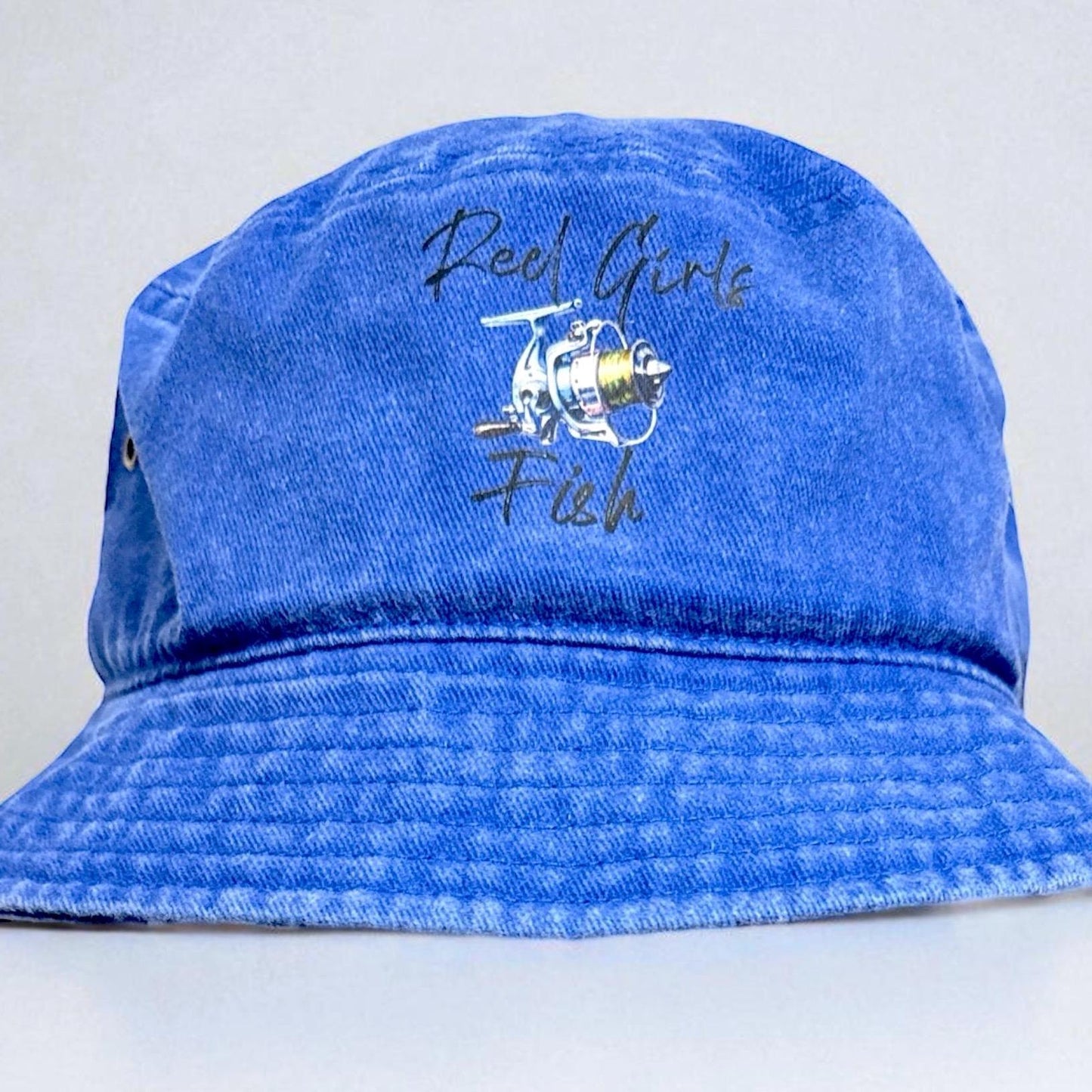 Reel Girls Fish Ladies Fishing Bucket Hat Cap