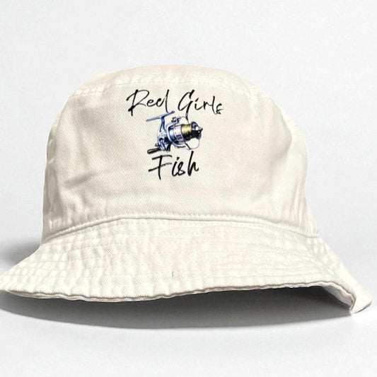 Reel Girls Fish Ladies Fishing Bucket Hat Cap