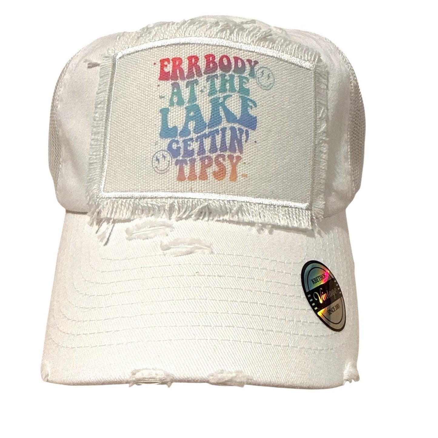 Errbody at the Lake Gettin Tipsy Lake Life Hat Camping Cap