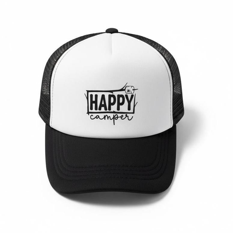 Kids Youth Happy Camper Smores S'mores Camping Trucker Hat