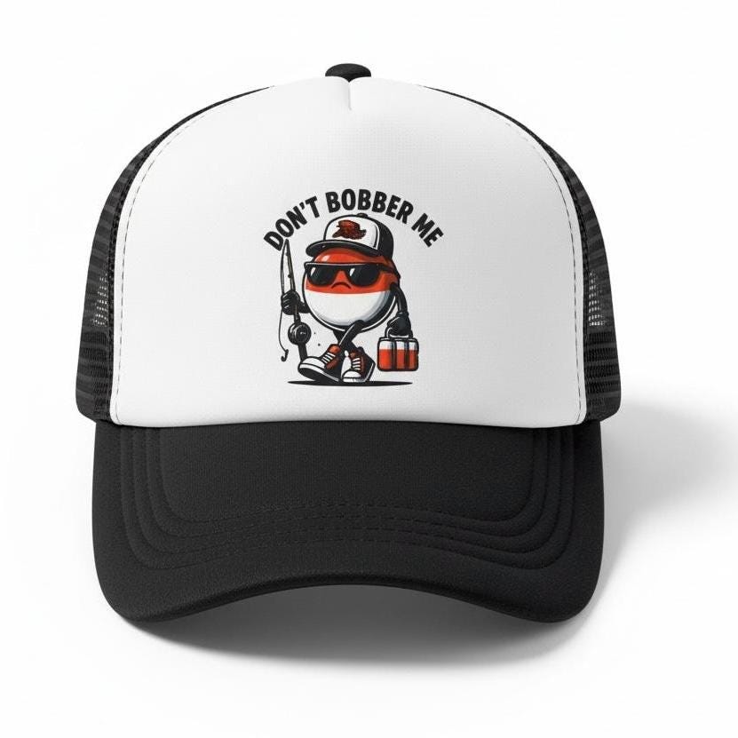 Kids Youth Fishing Don't Bobber Me Trucker Hat