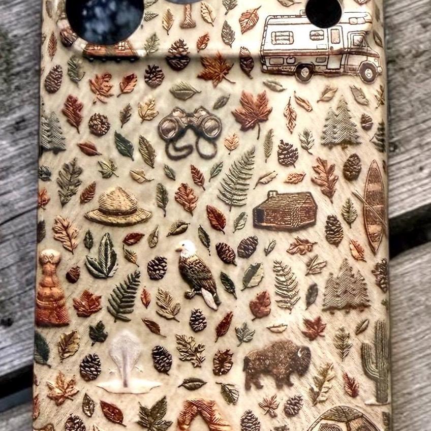 National Parks Themed NPS Inspired Iphone Case 18 17 Pro Max Eagle  Yellowstone Arches Grand Canyon Bryce Canyon Ranger