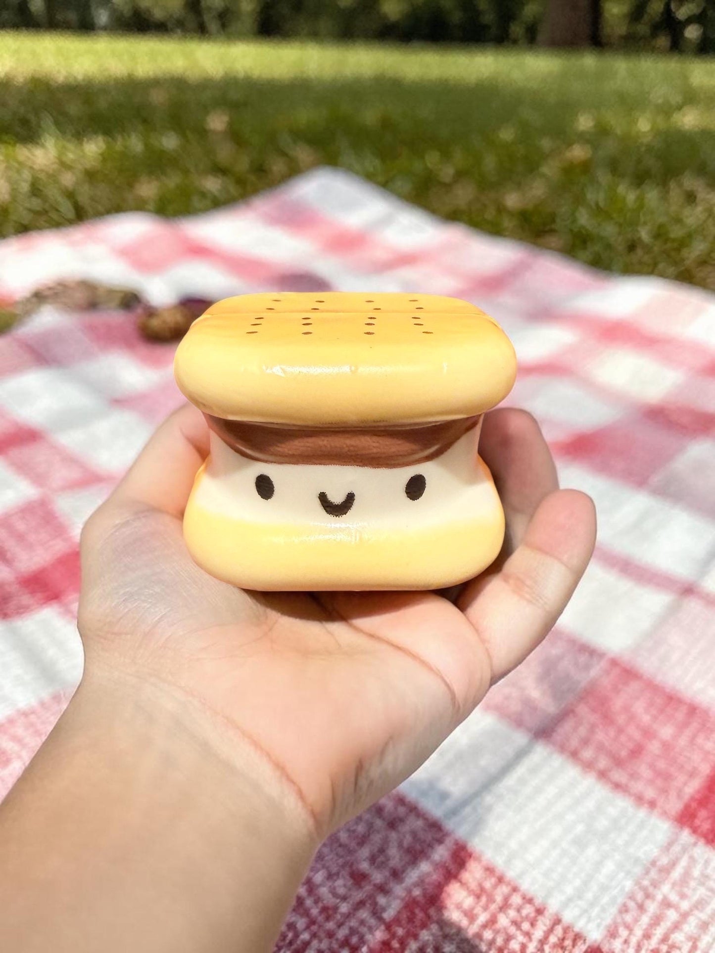 S'mores Hair Clip Mini Tumbler Gift Bag, Camping, Camper Kids,  S'mores Squishy, Campfire Smores, Straw Toppers