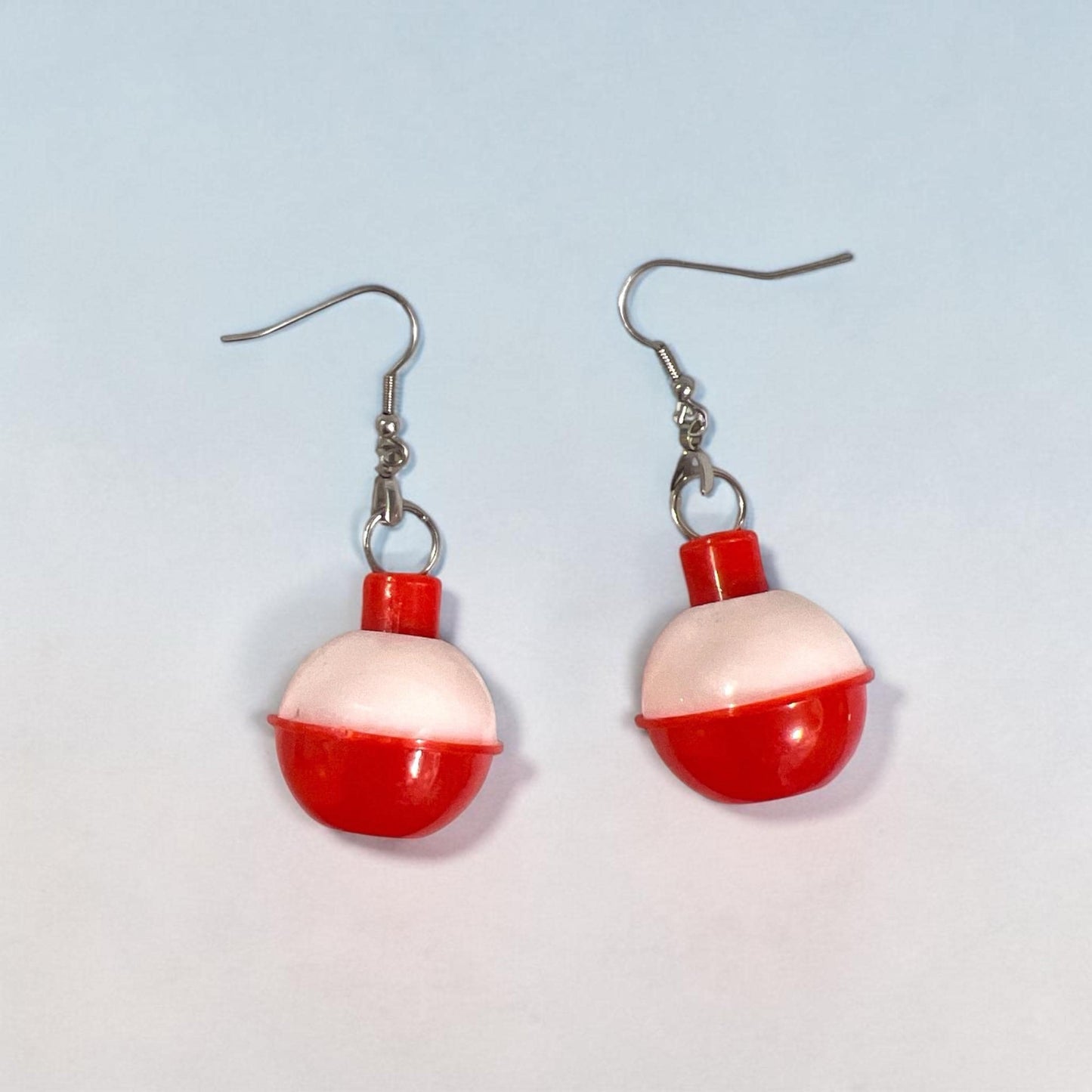 Fishing Bobber Earrings Nature Forest Lake Fish Lake Earrings Fishing