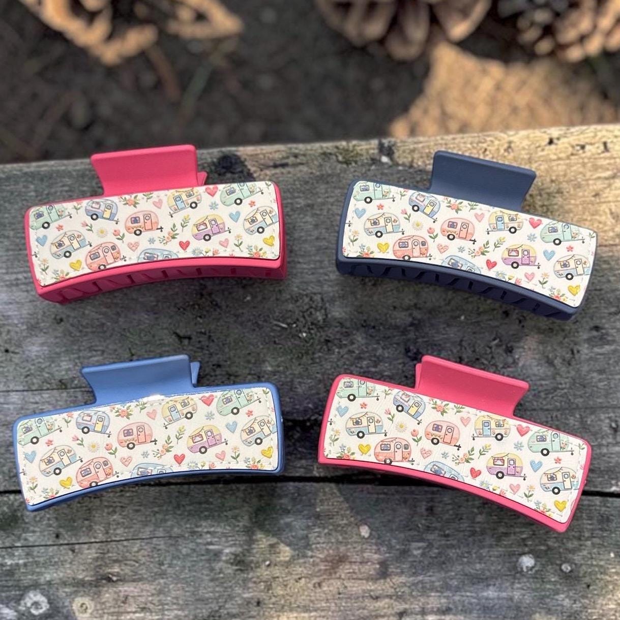 Camping Camper Hair Clips