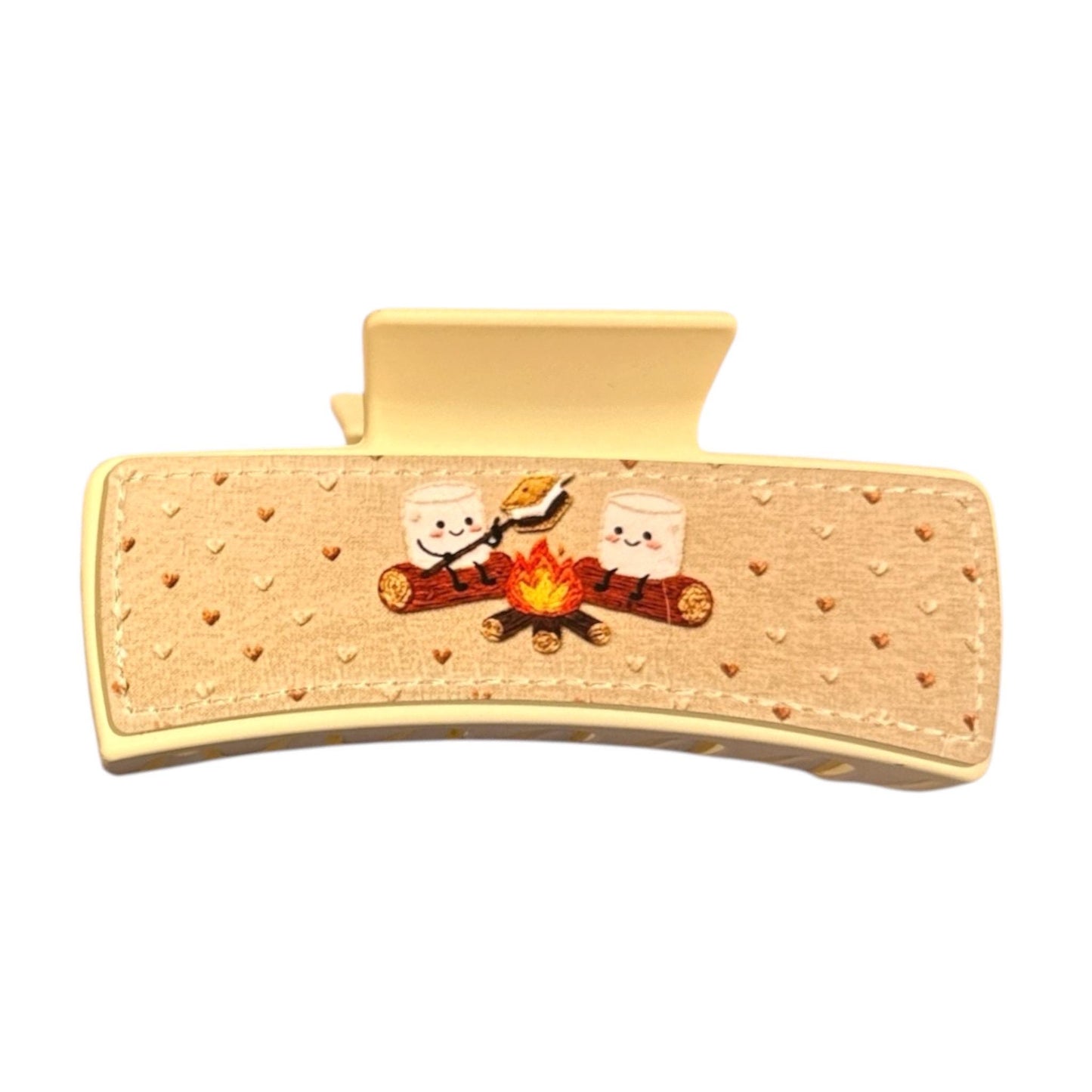 S'mores Hair Clip Mini Tumbler Gift Bag, Camping, Camper Kids,  S'mores Squishy, Campfire Smores, Straw Toppers