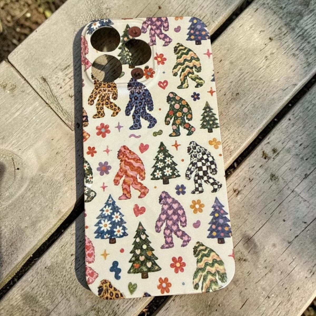 Funky Sasquatch Hippie, Bigfoot Iphone Case 18 17 16  Pro Max, Plus Kids