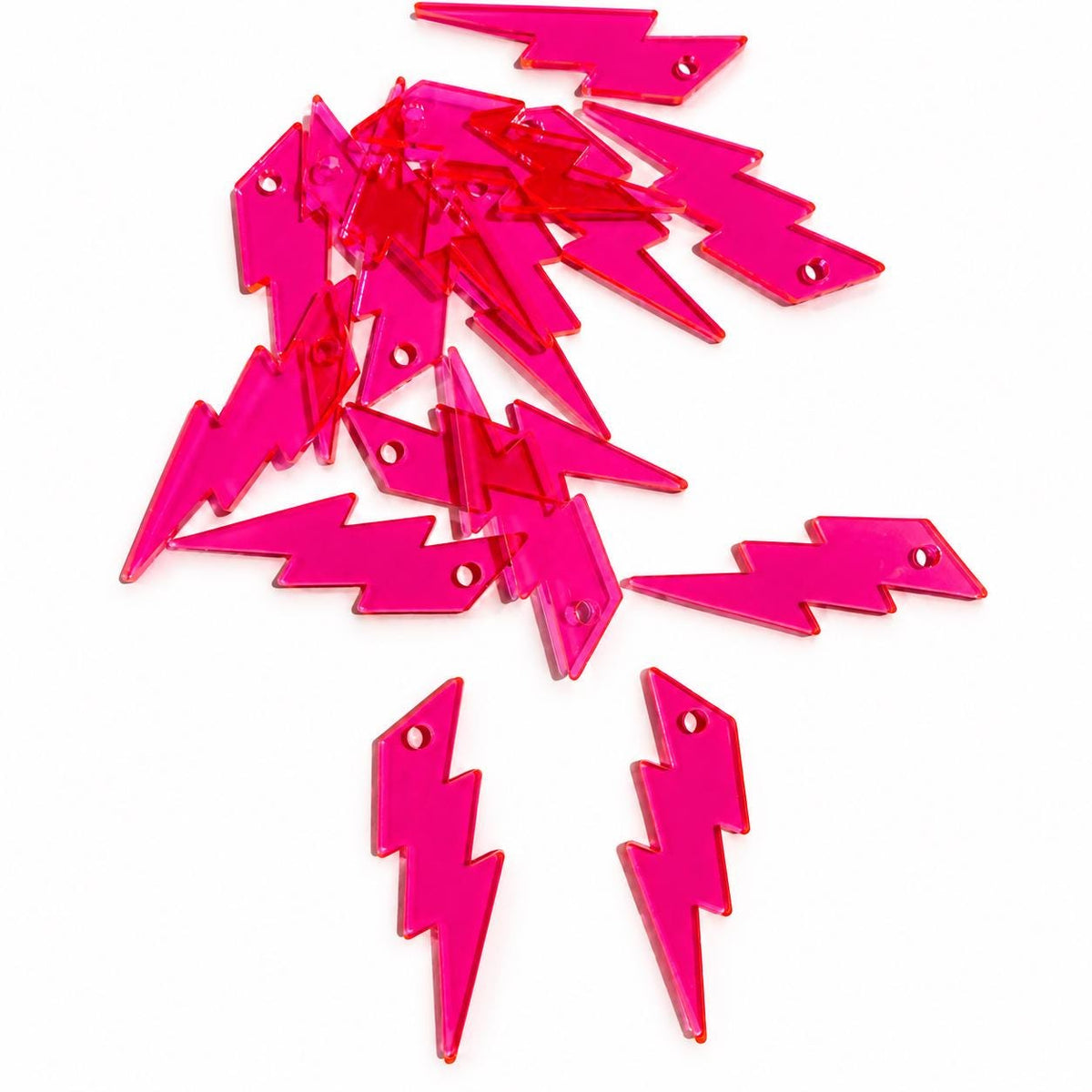 8 Pairs of Lightning Gen X 80's Earrings Flourescent NO Hardware