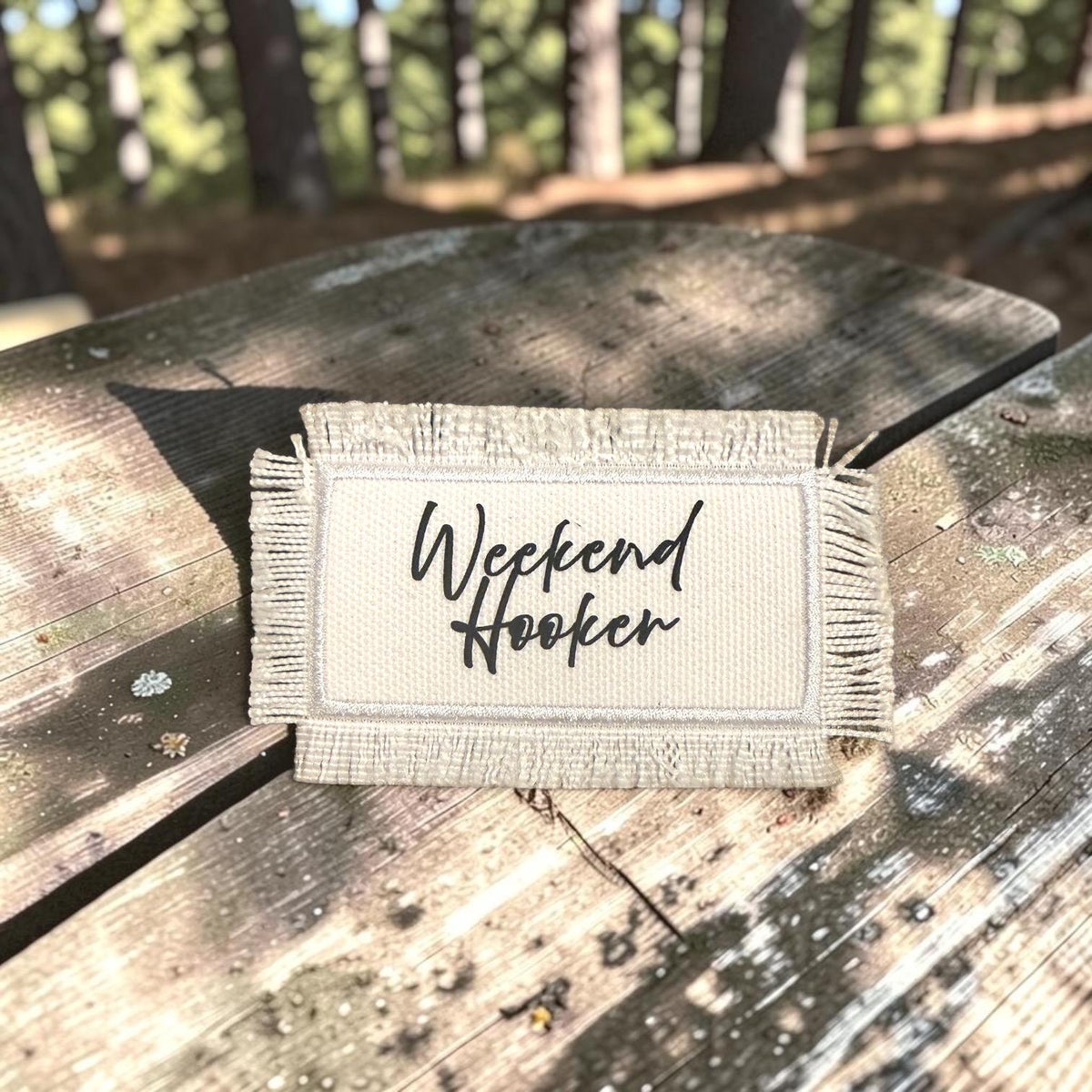 Weekend Hooker Patches Iron On Heat Press Hats Jackets Vests Bags
