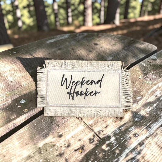 Weekend Hooker Patches Iron On Heat Press Hats Jackets Vests Bags