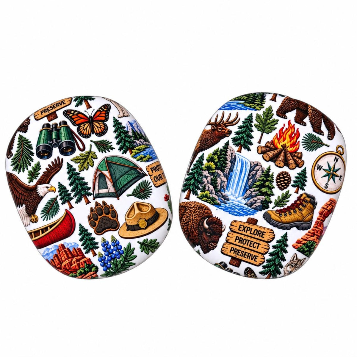 National Parks AirPods Max Covers, NPS Theme, Inspired Yellowstone Arches Grand Canyon Bryce Denali Ranger