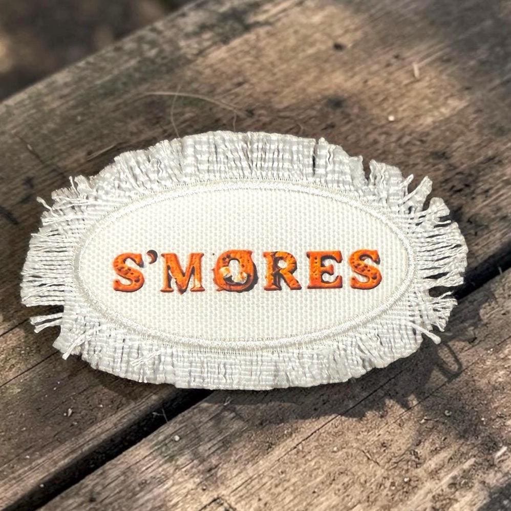 S'mores Patches Iron On Heat Press Hats Jackets Vests Bags