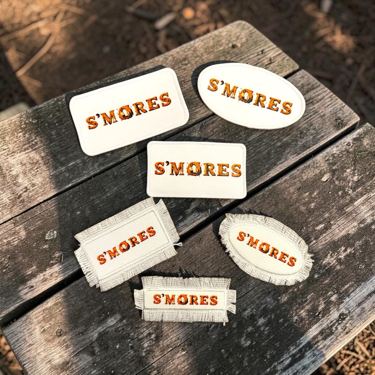 S'mores Patches Iron On Heat Press Hats Jackets Vests Bags