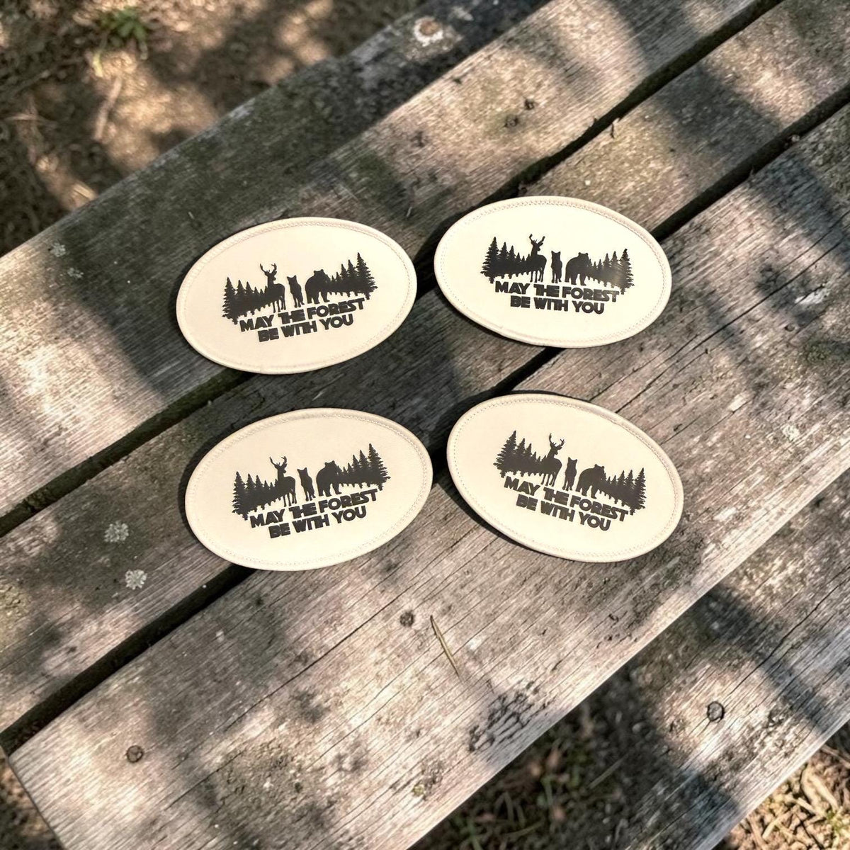 May the Forest be With You Patches Iron On Heat Press Hats Jackets Vests Bags