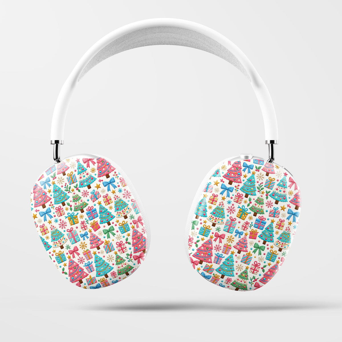 Pastel Christmas Camping Crochet Style 3D Knit Apple Airpods Max Cases Covers Air Pods Lilly Inspired