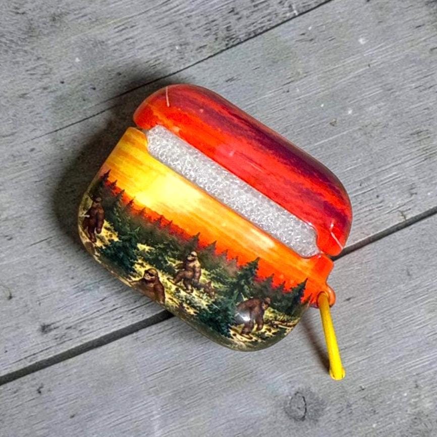 Bigfoot Sunset AirPods Pro 3 Camping  Airpods Cases Skins AirPod Pro3