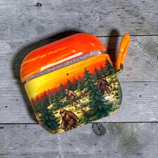 Bigfoot Sunset AirPods 4 Camping  Airpods Cases Skins AirPod 4