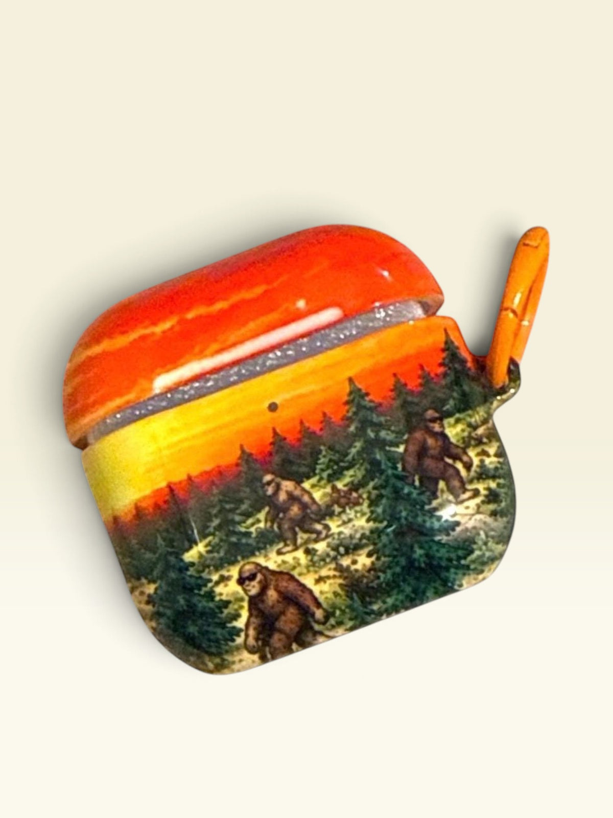 Bigfoot Sunset Airpods Pro 3 4 Cases Skins