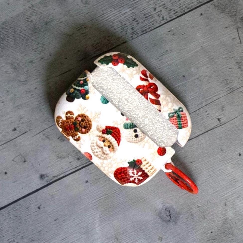 Christmas Crochet Style 3D Knit AirPods Pro 3 Case Skins Covers Air Pods