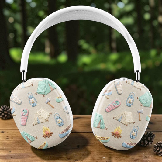 Pastel Camping Crochet Style 3D Knit Apple Airpods Max Cases Covers Air Pods