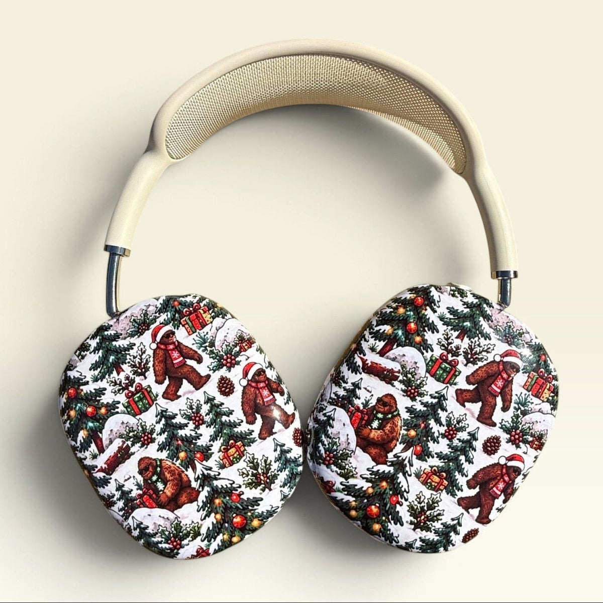 Bigfoot Christmas Camping Airpods Max Cases Skins Covers