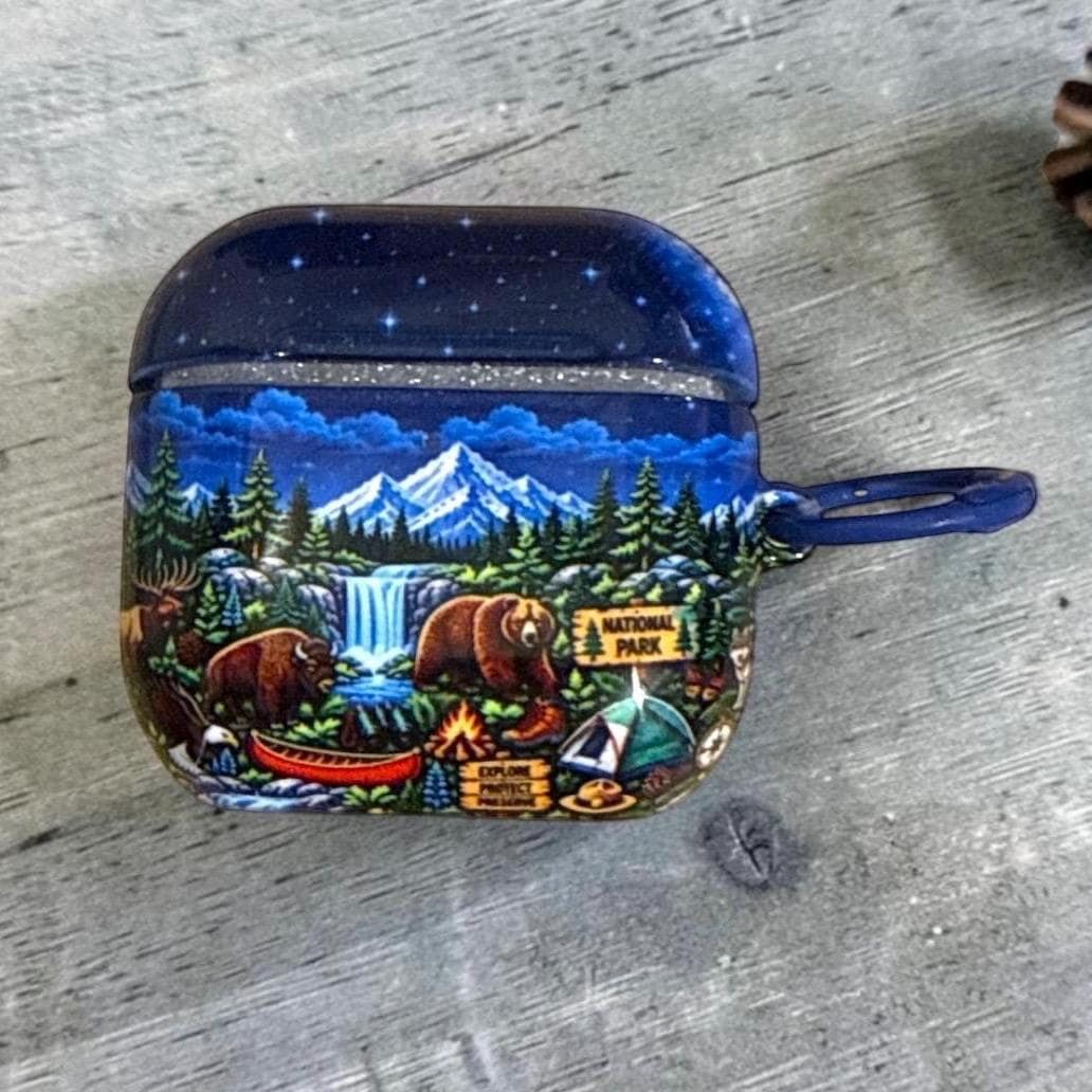 National Parks Night Sky After Dark AirPods Pro3 or AirPods 4 Covers, Case,  Skins, NPS Theme, National Parks Inspired
