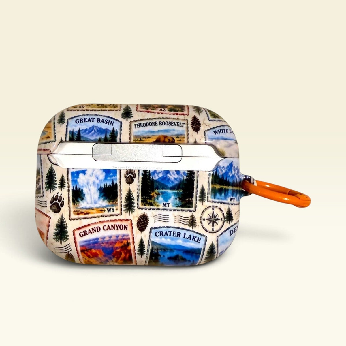 National Parks Stamps Airpods Pro 3 4 Cases Skins