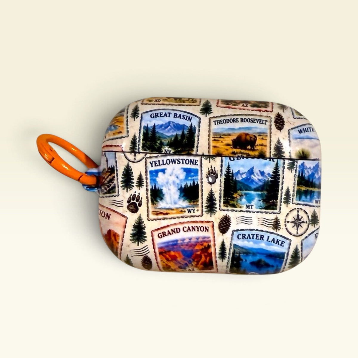 National Parks Stamps Airpods Pro 3 4 Cases Skins