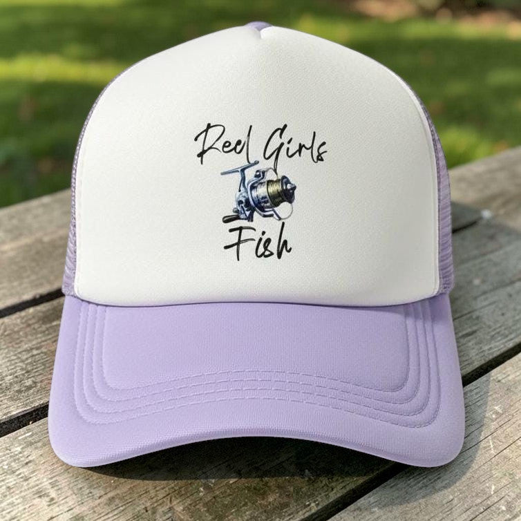 Reel Girls Fish Fishing Camping Trucker Hat
