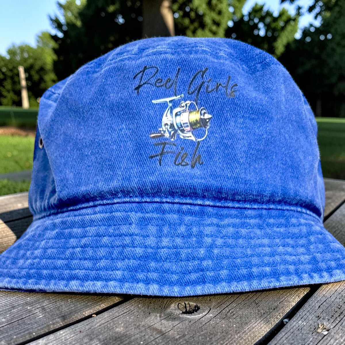 Reel Girls Fish Ladies Fishing Bucket Hat Cap
