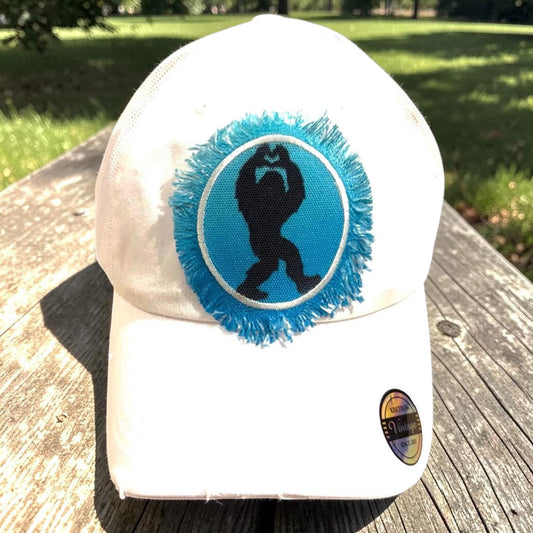 Bigfoot Heart Hands Bigfoot Sasquatch Yeti Cap Hat Funny Camping Cryptid Believe cap