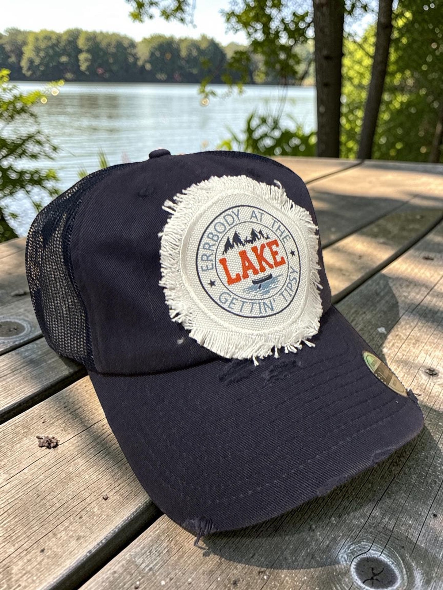Errbody at the Lake Gettin Tipsy Lake Life Hat Camping Cap