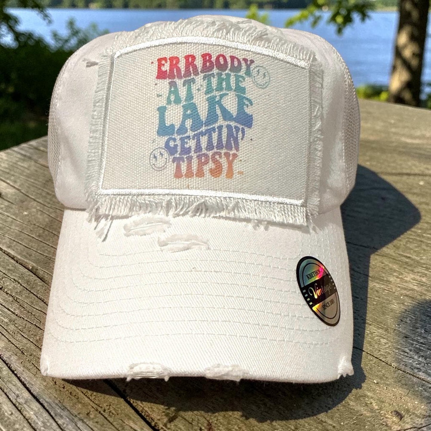 Errbody at the Lake Gettin Tipsy Lake Life Hat Camping Cap
