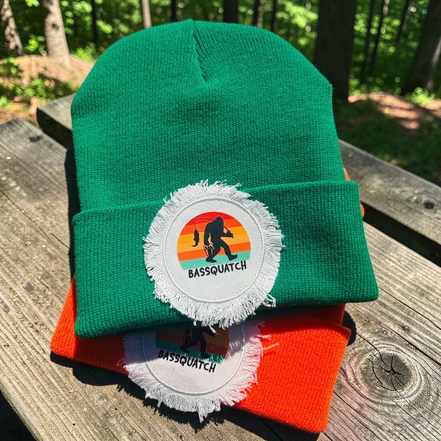 Bigfoot Bassquatch Fishing Beanie